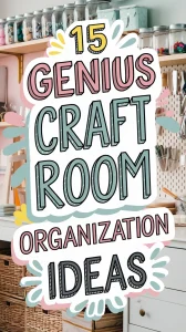 ??️ 15 Brilliant Craft Room Organization Hacks You’ll Wish You Knew Sooner! Say goodbye to craft room chaos with these smart organization tips! Keep your supplies neatly stored, maximize your space, and create a workspace that sparks creativity. ✂️✨ #CraftRoomIdeas #DIYOrganization #CreativeStorage #TidySpaces #CraftingGoals