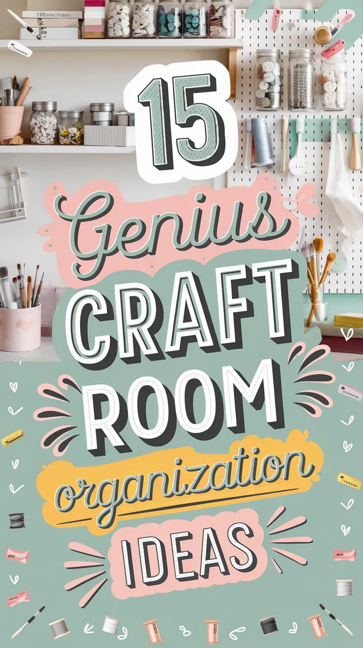 🎨✨ 15 Genius Craft Room Organization Ideas for a Clutter-Free SpaceTransform your craft room into an organized, inspiring workspace with these genius storage solutions! From pegboards to labeled bins, these ideas will keep your supplies tidy and accessible. 🧵🖌️ #CraftRoomOrganization #DIYStorage #CreativeSpaces #CraftingInspo #OrganizedLiving