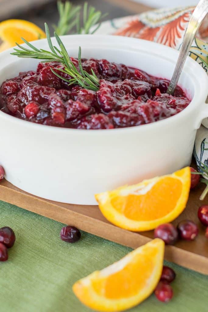 LOVE this recipe for Cranberry Sauce, you can save time in the kitchen by making it ahead of time!