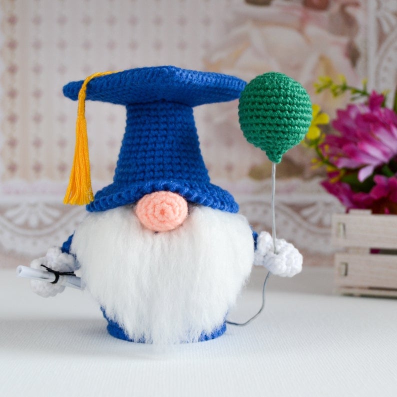 Cute crochet scandi gnome pattern