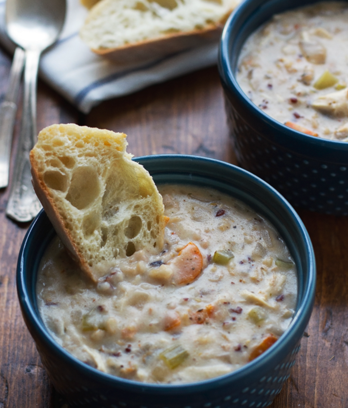 Wild rice, shredded chicken, and a creamy base come together for a soup that feels like a warm blanket. Perfect for snow days or when you need a little extra comfort.