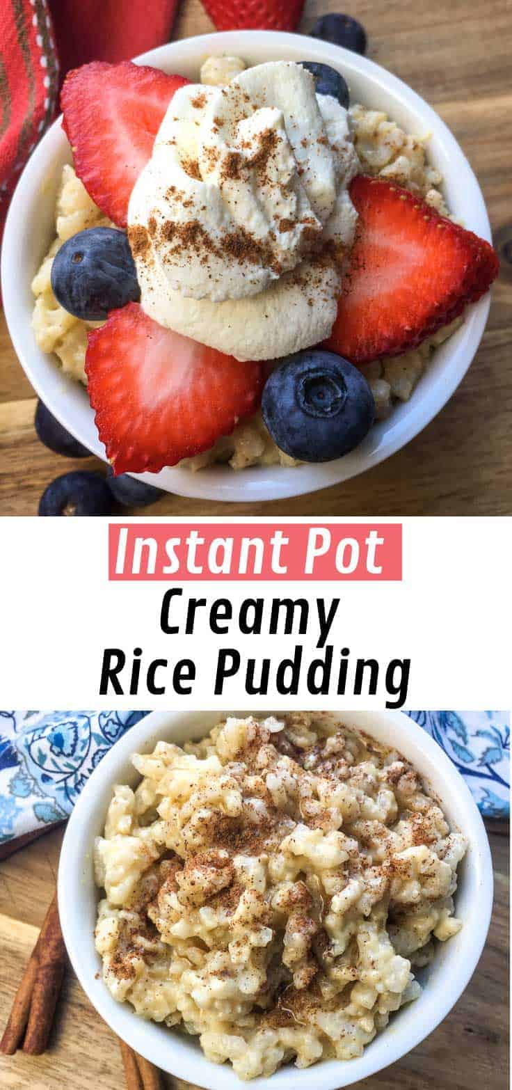 This Creamy Instant Pot Rice Pudding  is Sure to Become a Favourite Dessert