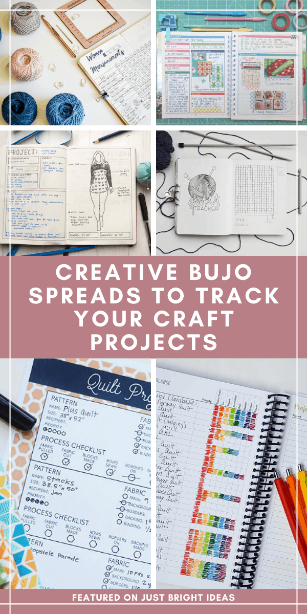 Loving these bullet journal craft trackers! So many ways to keep track of my crochet, quilting and other creative projects!