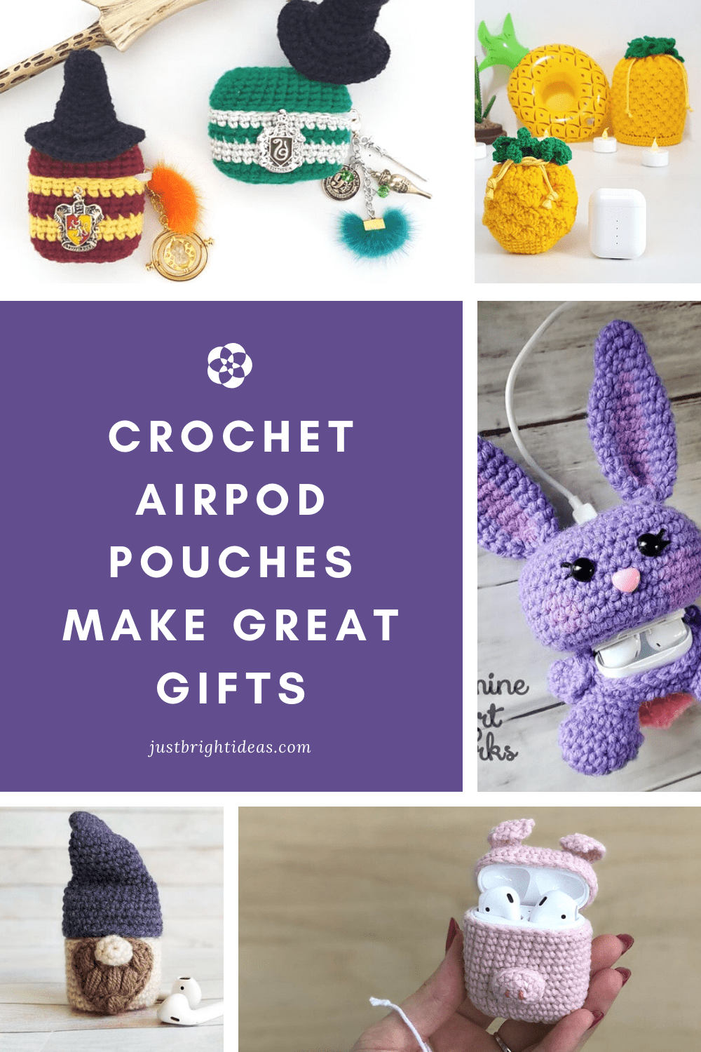 How adorable are these crochet airpod pouches! The perfect gift for someone who needs to keep their pods safe and sound!