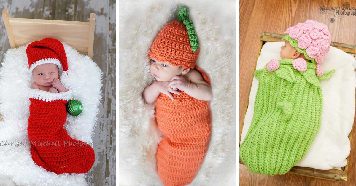 Crochet Baby Cocoon Patterns Perfect for photo shoots