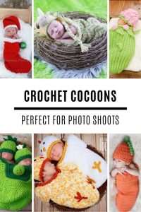 Oh my so ADORABLE! Loving these crochet baby cocoon patterns for a photo shoot!