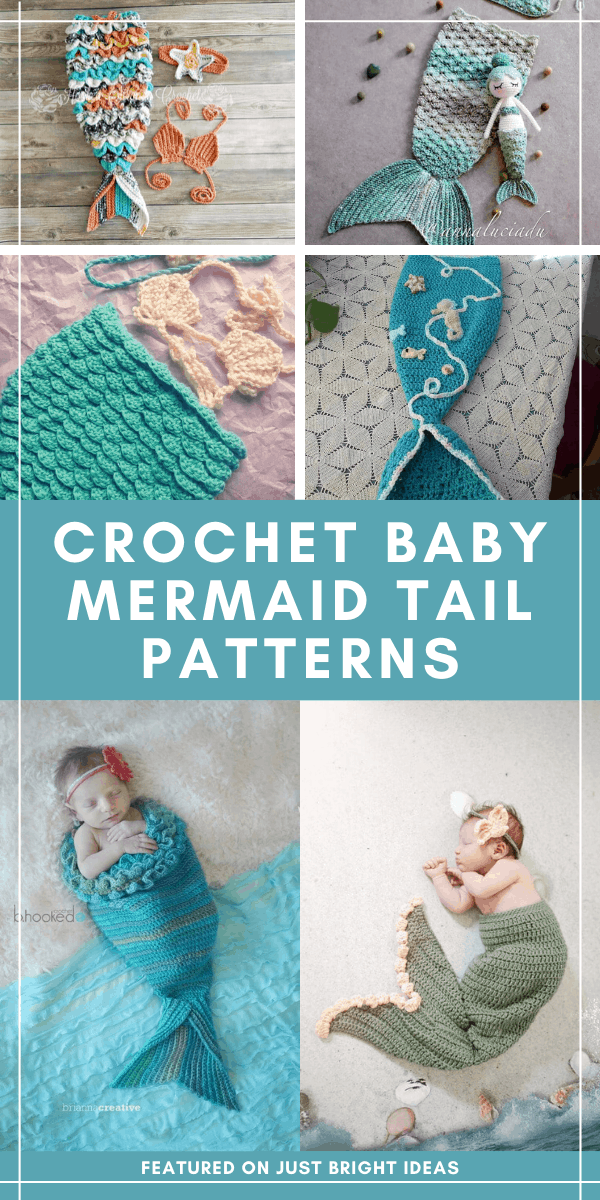 If you're planning a newborn baby shoot for your little girl you'll want to make one of these crochet mermaid tail patterns!