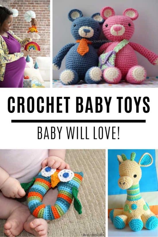 Crochet Baby Toys that Make Wonderful Baby Shower Gifts