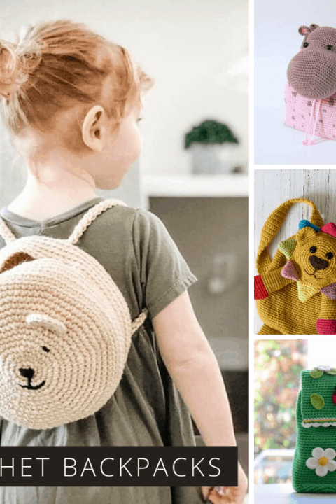 These cute crochet backpacks make brilliant gift ideas for kids #crochet