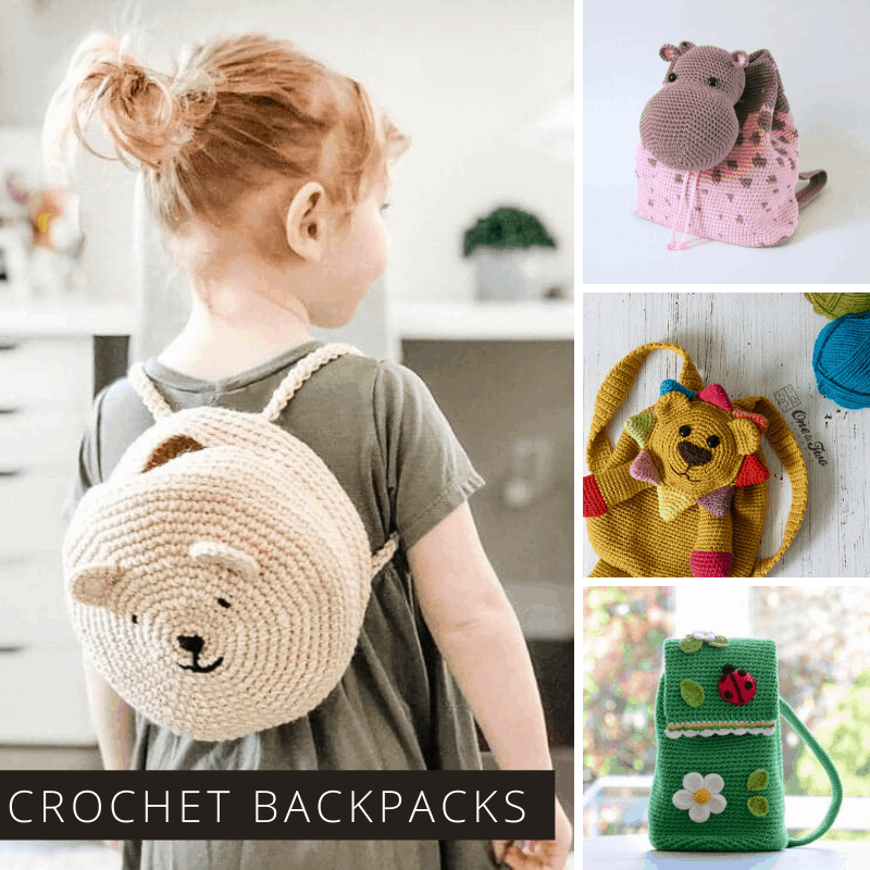 These cute crochet backpacks make brilliant gift ideas for kids #crochet