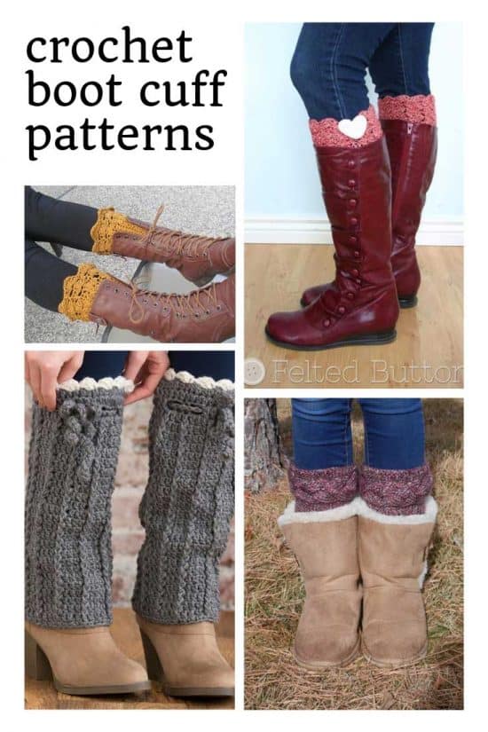 Boot Cuff Crochet Patterns {Add some feminine flair to your winter ...