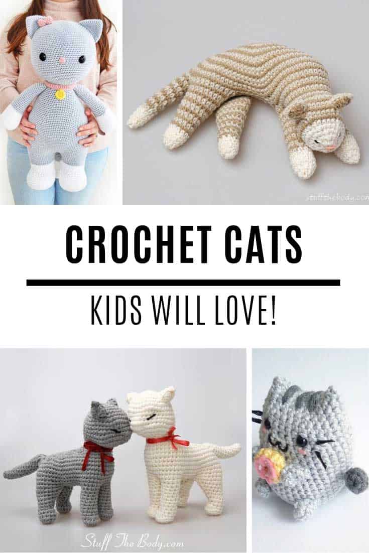 Oh my goodness these crochet cats amigurumi patterns are just the CUTEST things!