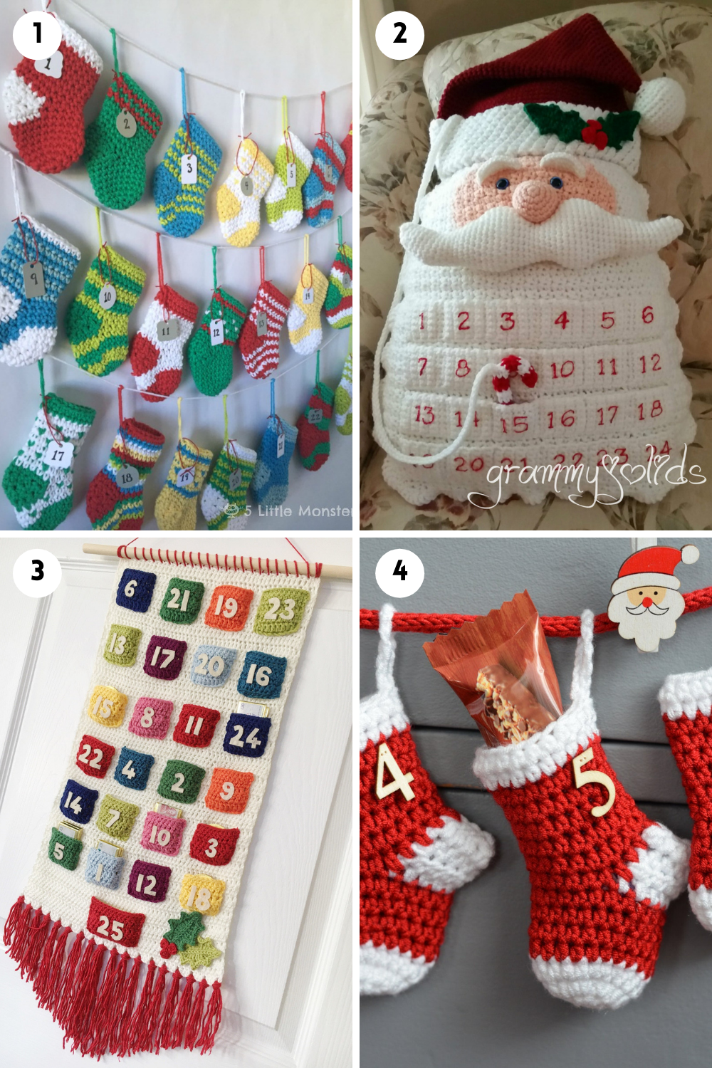 Crochet Christmas Advent Calendar Patterns