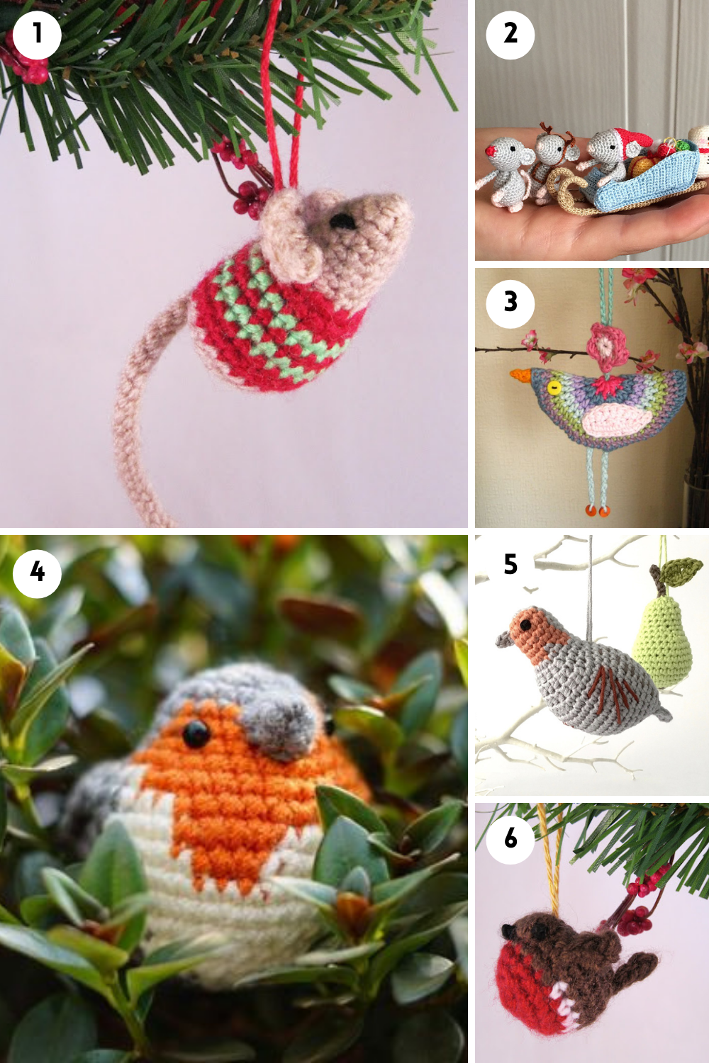 Crochet Christmas Animal Patterns