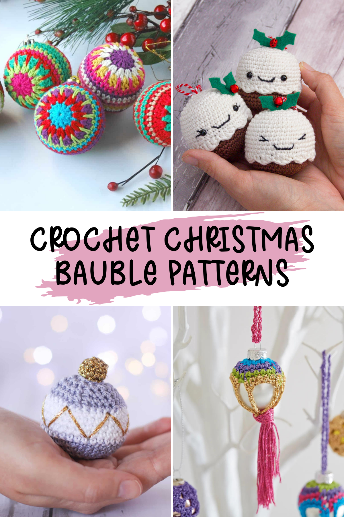 Get your hooks ready for the holidays! 🎄✨ Check out this festive roundup of Christmas bauble crochet patterns – from classic, vintage styles to quirky modern designs. Whether you're a crochet newbie or a pro, there's a bauble pattern here to suit every tree. #ChristmasCrochet #CrochetBaubles #HolidayCrafts