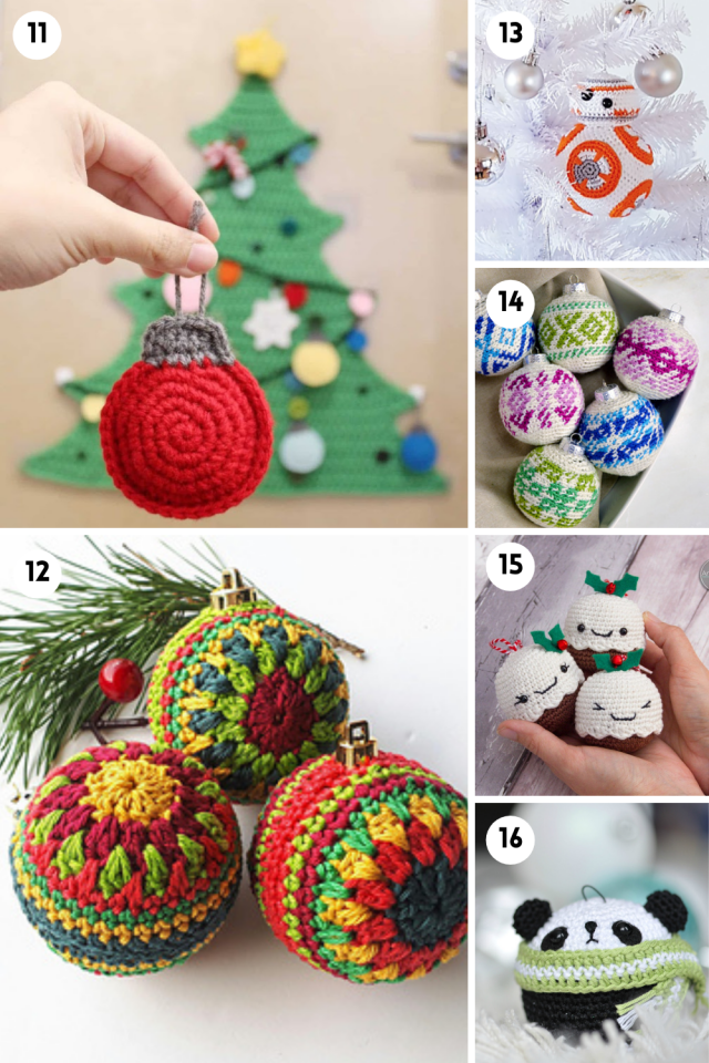 100+ Easy Crochet Christmas Decorations {Make some cute ornaments for ...