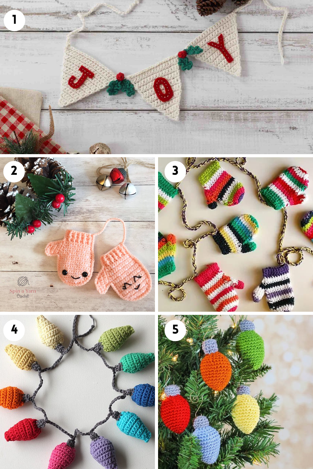 Crochet Christmas Bunting Pattern