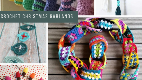 Christmas Garlands {Free crochet patterns for the Holidays}