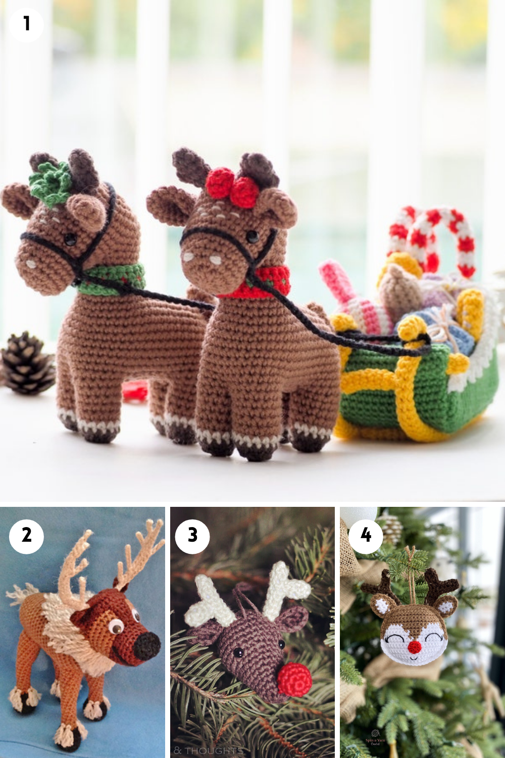 Crochet Christmas Reindeer Patterns