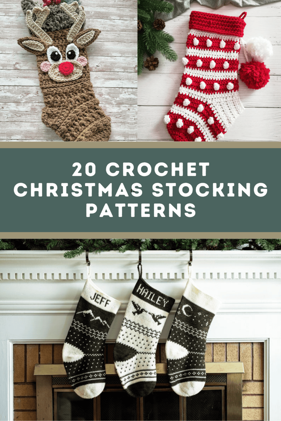 Crochet Christmas Stocking - Free and Paid Patterns