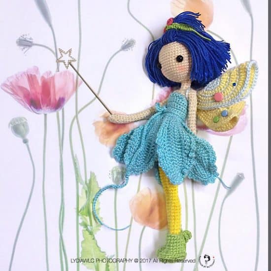 Iris the Crochet Fairy Doll is Waiting to Share her Magic