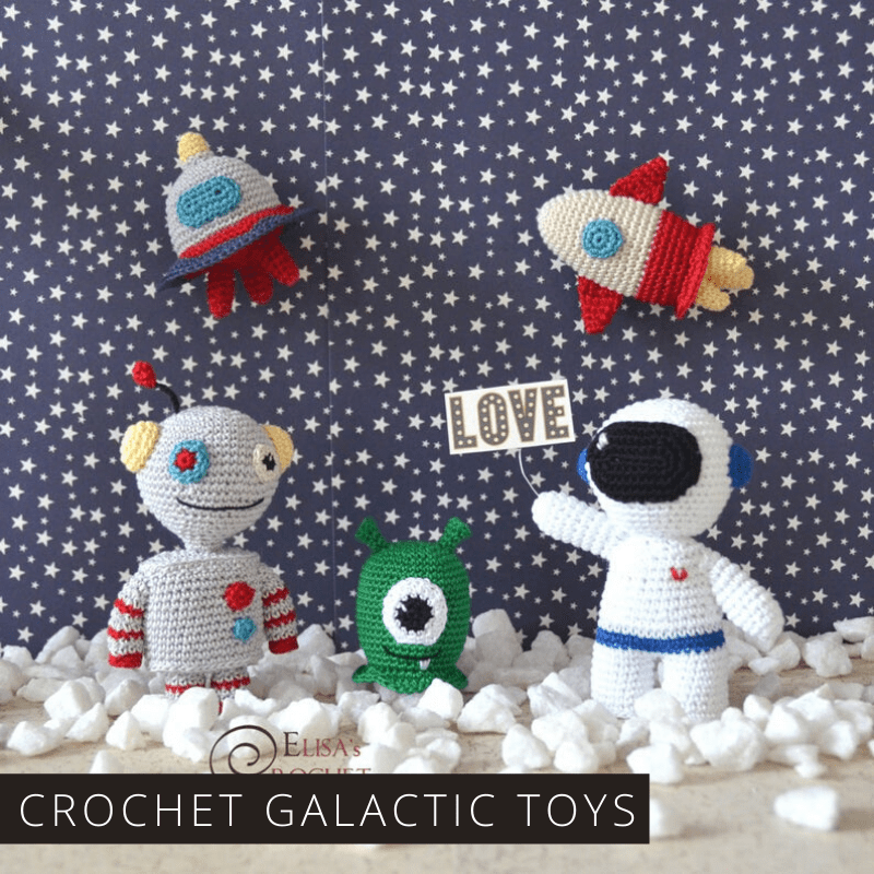 This Crochet Outer Space Play Set is Perfect for Your Space Obsessed Kid