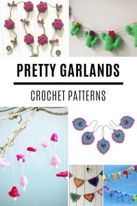 These crochet garland patterns are so PRETTY!