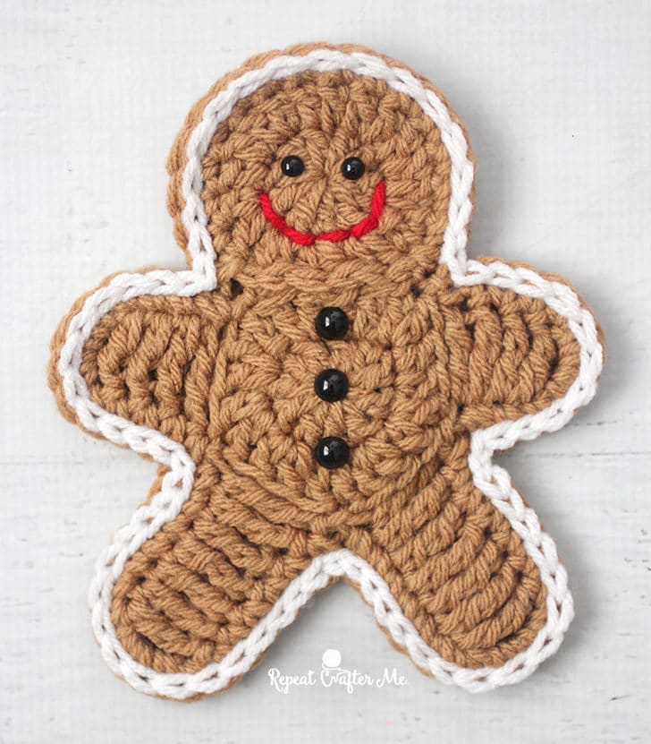 Crochet Gingerbread Man Ornament