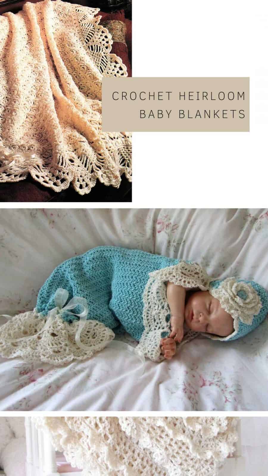 8 Beautiful Heirloom Crochet Baby Blankets for a Baptism or Christening