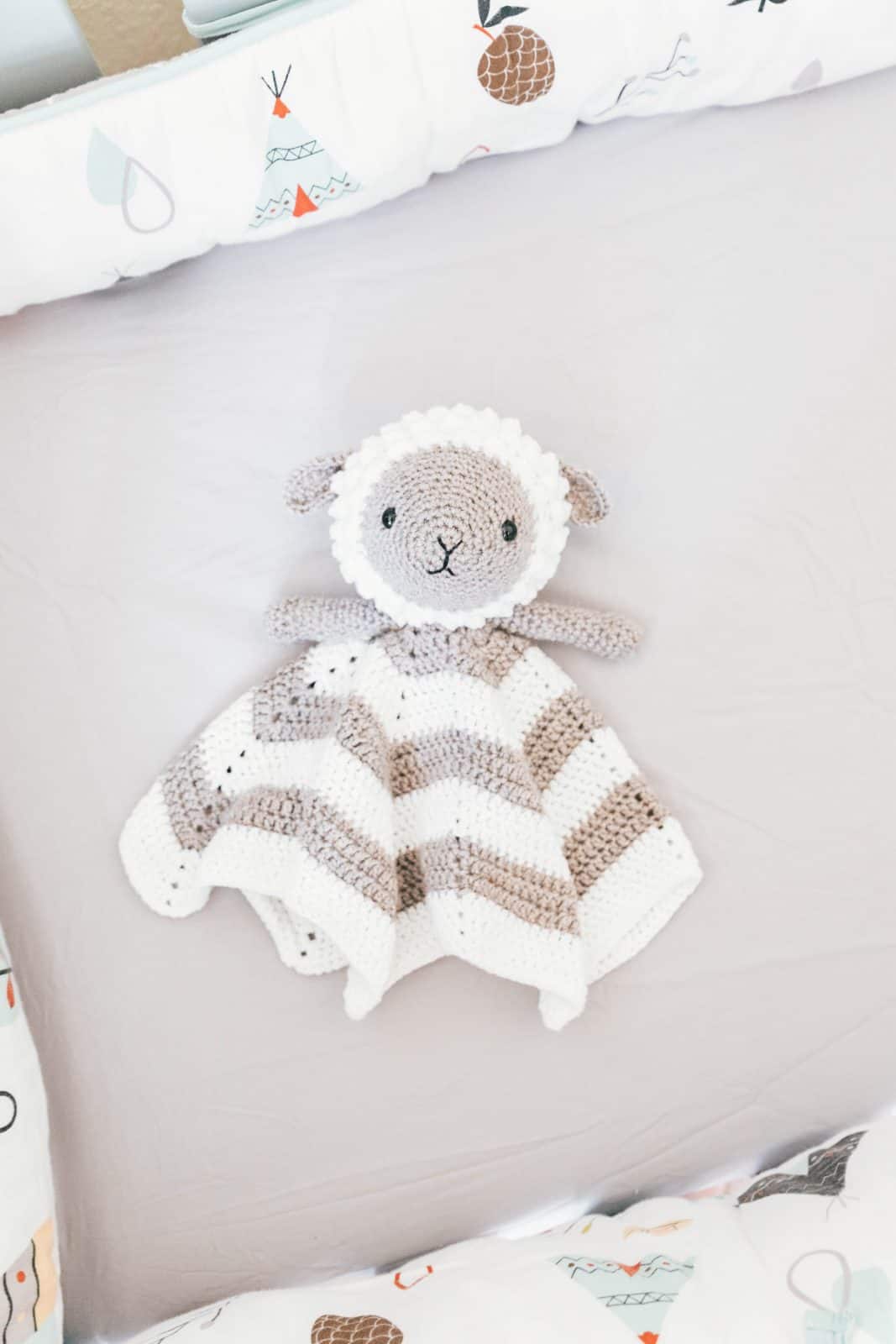 Crochet Little Lamb Lovey Free Pattern