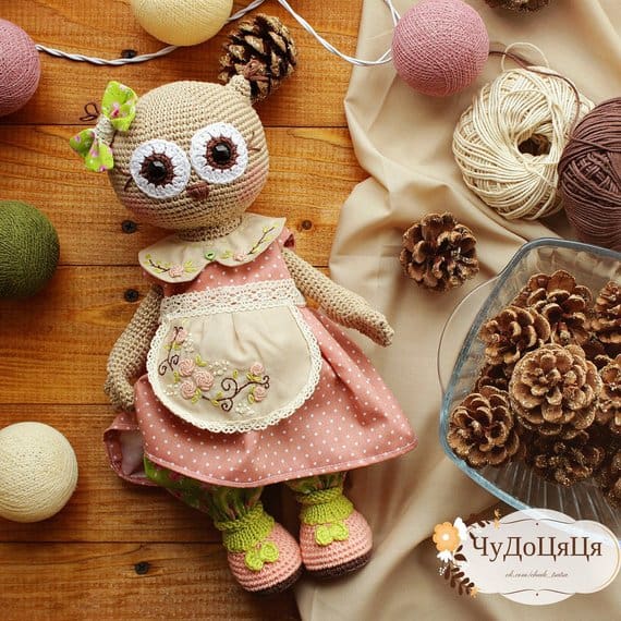 Crochet Owl Amigurumi Doll