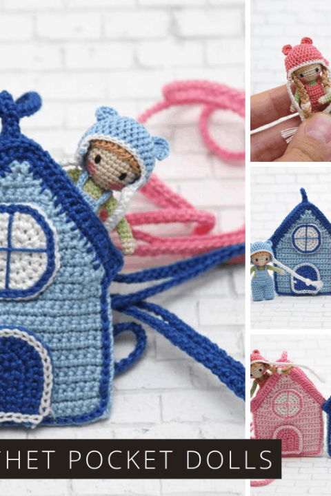 Oh my goodness how totally adorable are these teeny tiny pocket dolls that you can crochet for your child!