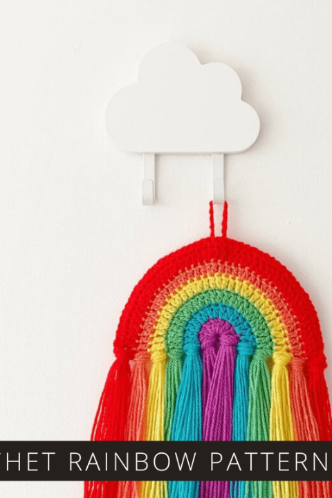 Brighten up your home by hanging one of these rainbows on the wall - the crochet pattern is easy to follow