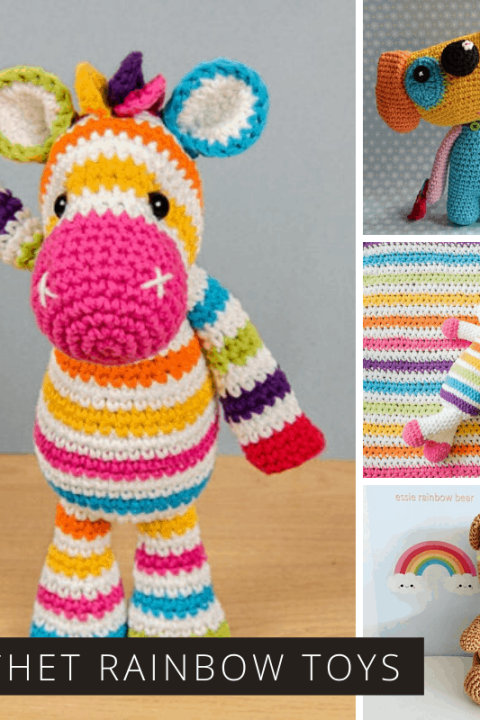 All over the world people are displaying rainbows or stuffed toys in their windows, so here are some gorgeous rainbow toys for you to crochet!