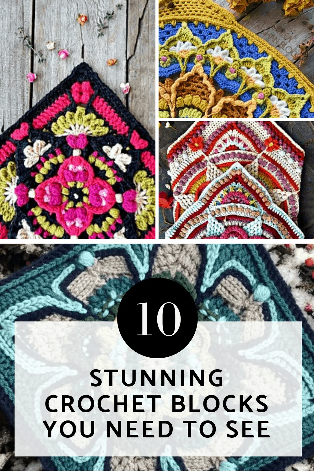 10 Beautiful Afghan Block Crochet Patterns that Will Take Your Breath Away