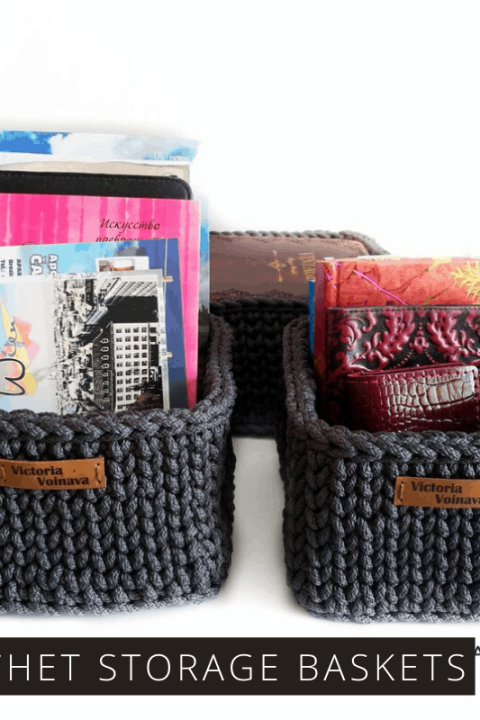 Grab your hooks and yarn - this easy to follow crochet pattern will show you how to make these stylish nested storage baskets!