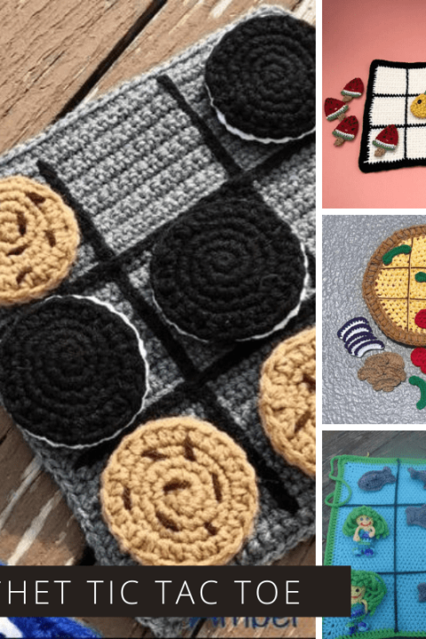 You can't beat a good old fashioned game of tic tac toe - and these crochet patterns will help you make a game that's tactile and fun for kids of all ages! Great birthday gift or stocking stuffer ideas!