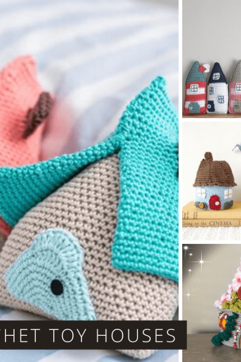 Oh how sweet are these little crochet toy houses! Hours of imaginative play to be had with these!