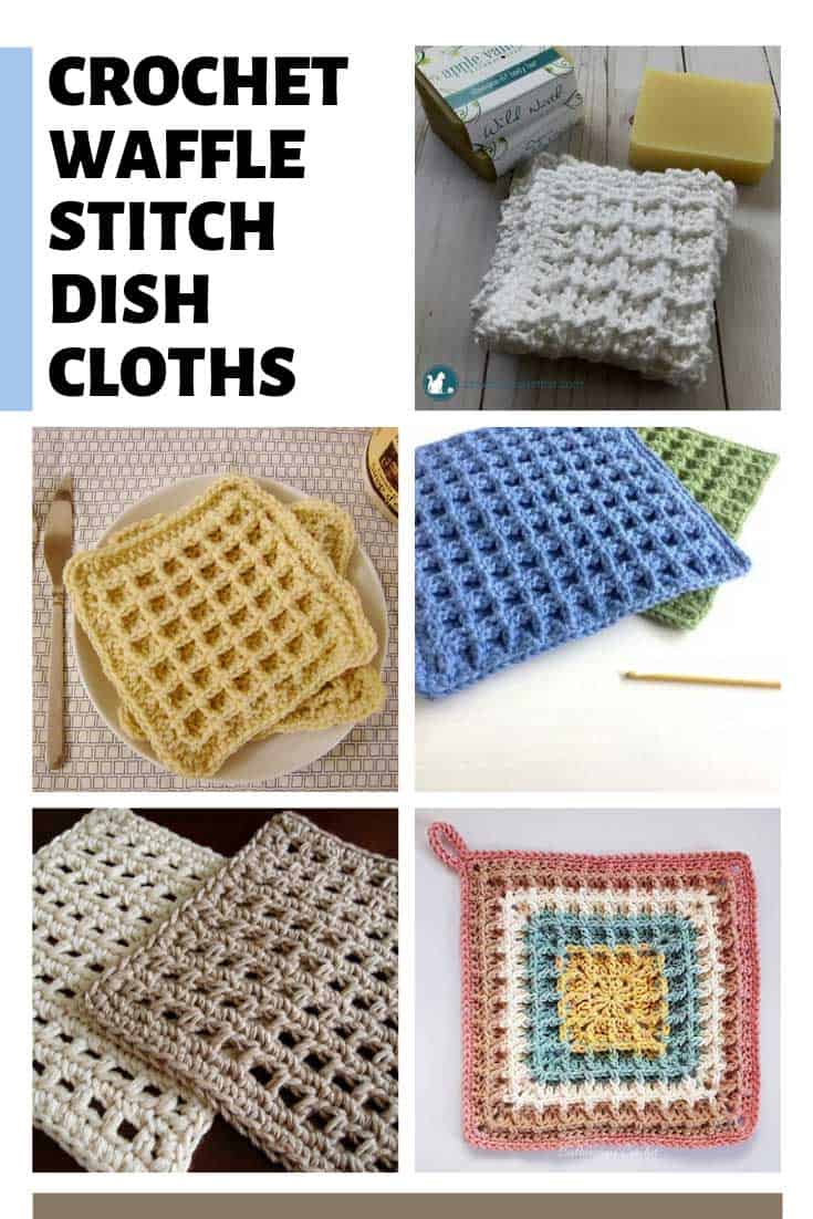 Crochet Waffle Stitch Dishcloth {Easy patterns for you to try!}
