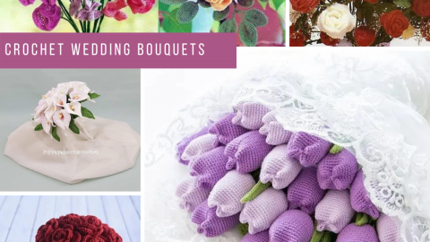 Crochet Wedding Bouquets
