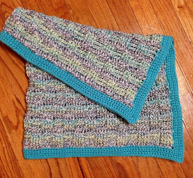 Crochet basketweave Blankie