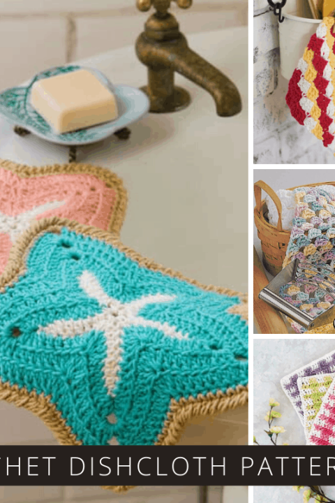 These easy crochet dishcloth patterns are beginner friendly and a great way to learn a new stitch