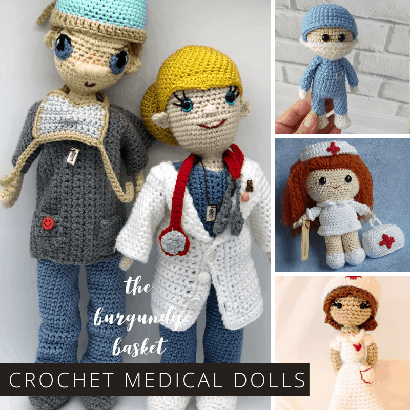 If you want to say thank you to our amazing medical teams, why not make some of these crochet doctors and nurses - then send them in to your local hospital