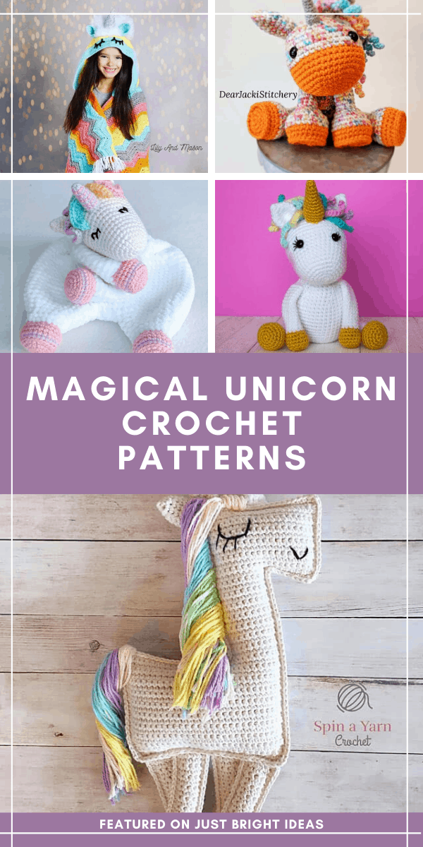 So many cute unicorn crochet patterns! From stuffed toys and blankets to slippers and dolls there is something here any child will love to receive!