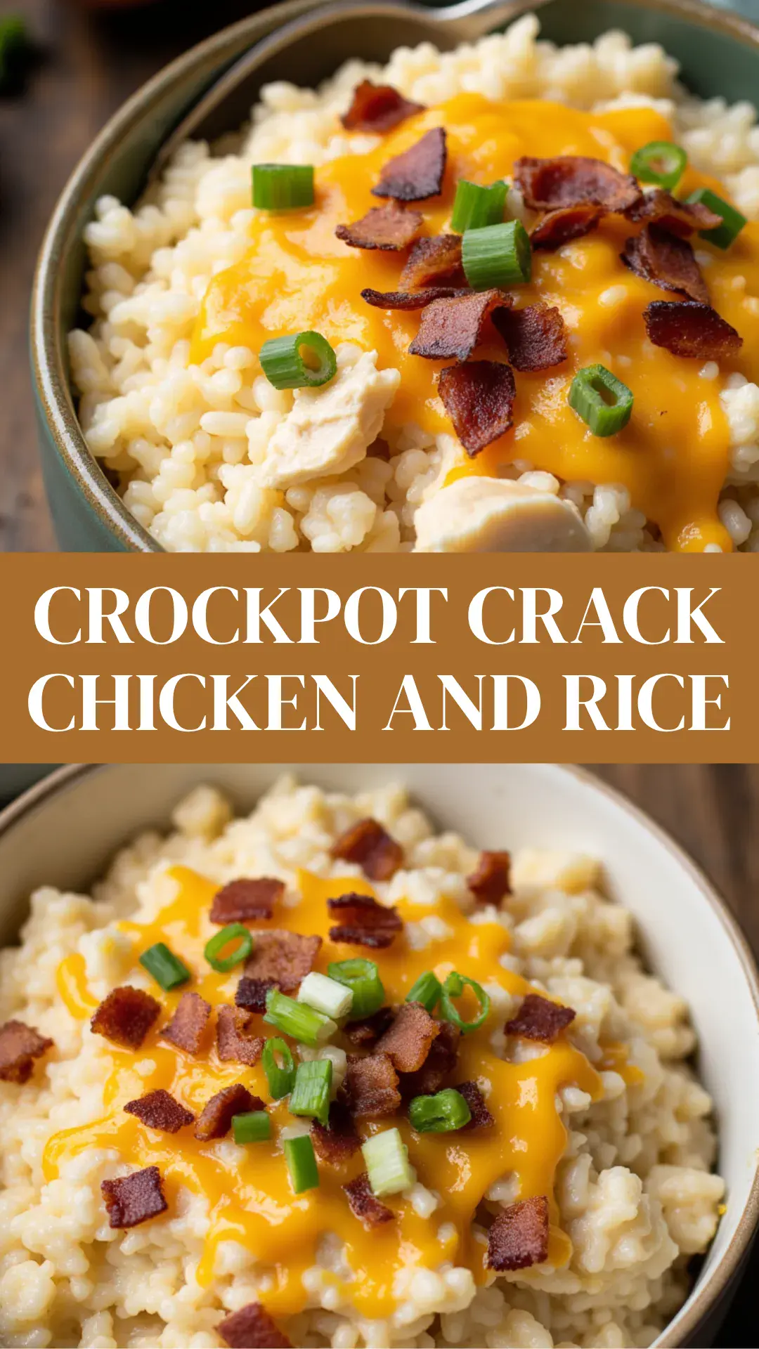 This Crockpot Crack Chicken and Rice is an irresistibly creamy, cheesy, and bacon-loaded comfort dish made effortlessly in your slow cooker! With ranch seasoning, tender shredded chicken, and melty cheddar, this easy recipe is packed with flavor and perfect for busy weeknights or family dinners.