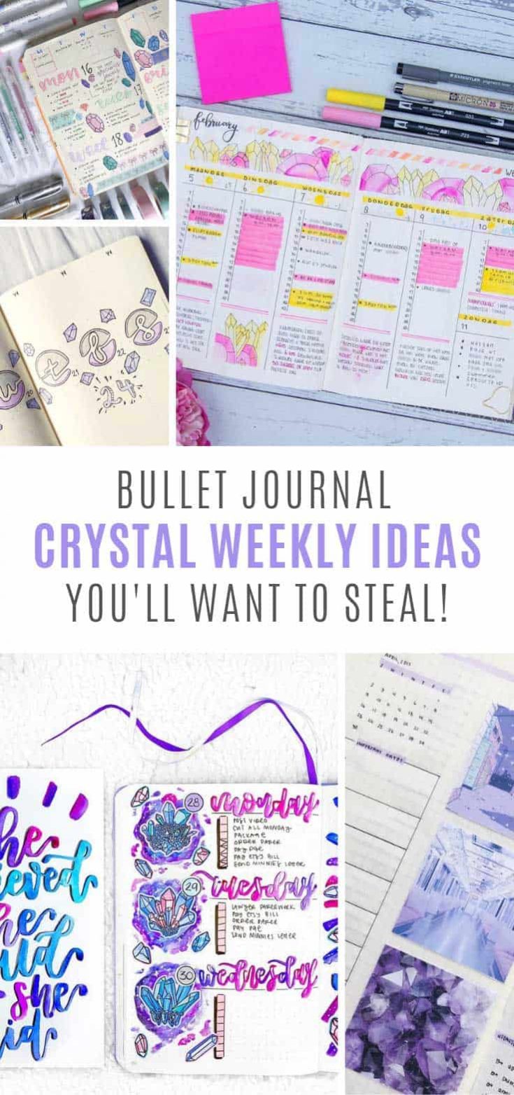 10 Crystal Weekly Bullet Journal Ideas You Need to Copy!