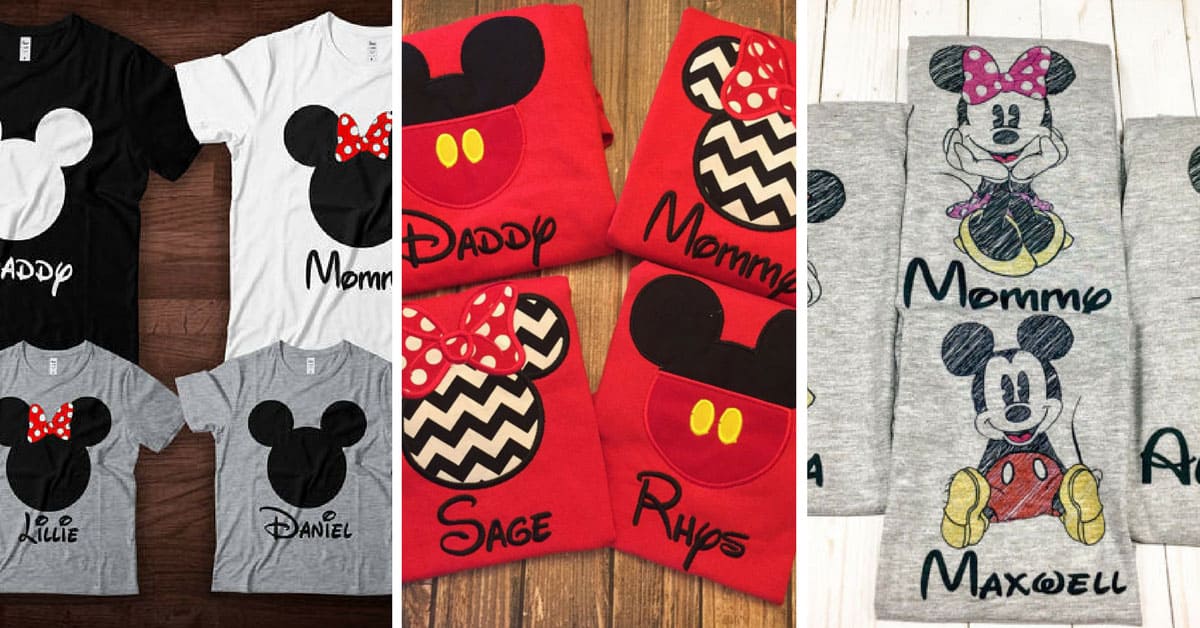 Family Disney Shirt Ideas {Adorable matching family Disney shirts for ...