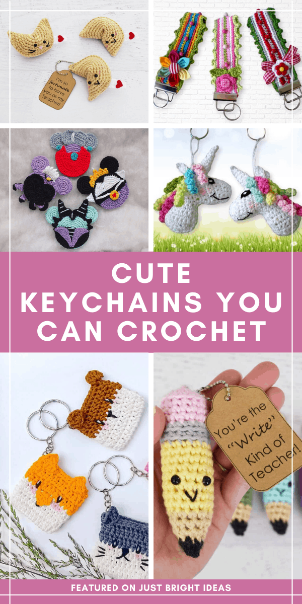 Crochet Easy Rainbow Keychain - Love Crochet