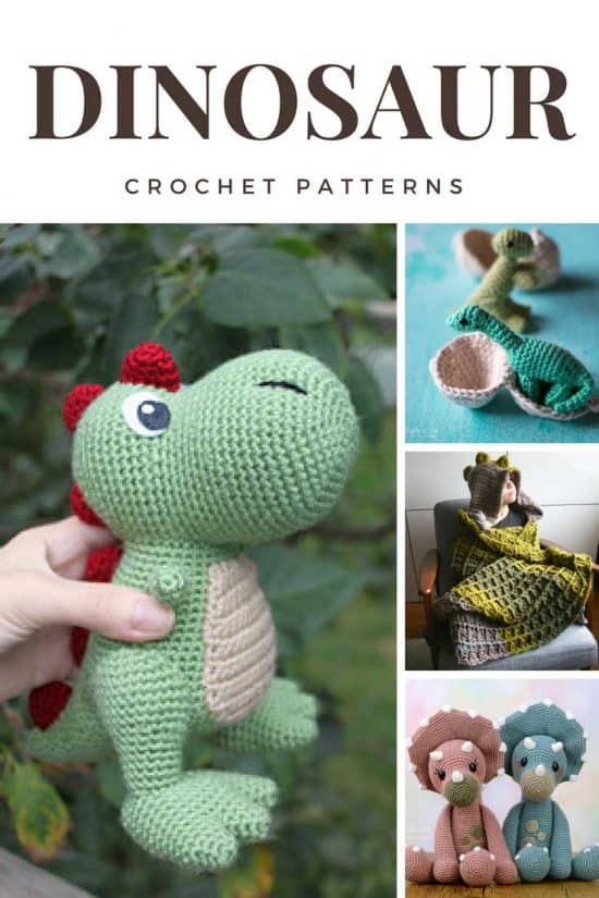 8 Adorable Dinosaur Crochet Patterns You'll Want to Make This Weekend!