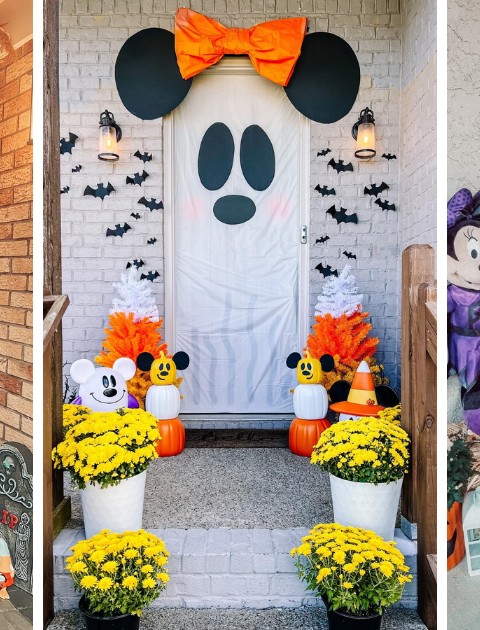Calling all Disney lovers! ?? Decorate your porch with Mickey pumpkins, Haunted Mansion signs, and more. ?✨ These ideas are the perfect mix of spooky and cute, bringing some Disney magic to your Halloween setup! ?? #DisneyDecor #HalloweenVibes